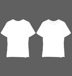 Tshirt Mockup Template Blank White T-shirts Front