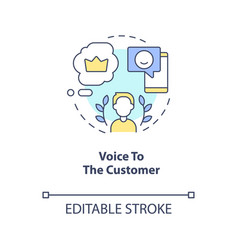 Voice To Customer Concept Icon