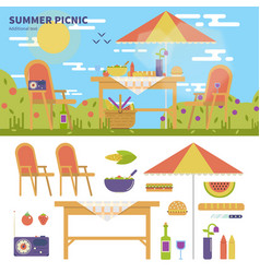 Summer Picnic In The Garden