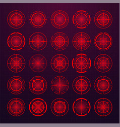 Crosshair Gun Sight Icons Bullseye Black