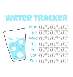 Water Tracker Template