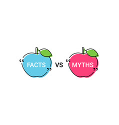 Fact Vs Myth In Speech Bubbles