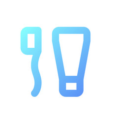 Mouth Hygiene Pixel Perfect Gradient Linear Ui