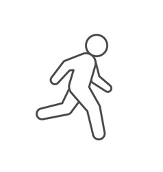 Running Person Or Runner Line Icon