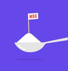 Spoon With Msg Or Monosodium Glutamate