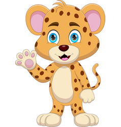 Funny Baby Cheetah Cartoon