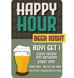 Happy Hour Poster Flyer Design