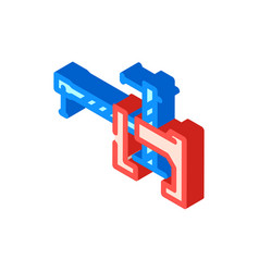 Cabinetry Clamp Isometric Icon