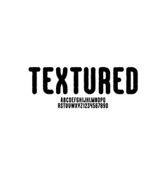 Grunge Font Rough Texture Black Alphabet 10eps