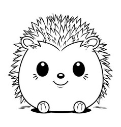 Cute Little Hedgehog Cartoon Graphic Design