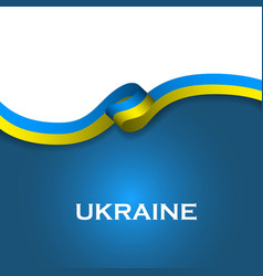 Ukraine Sport Style Flag Ribbon Classic Style