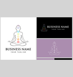 Line Art Yoga Logo Design