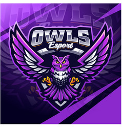 Owls Esport Mascot Logo Design