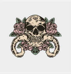 Skull And Rose