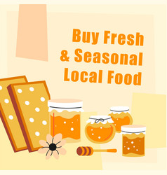 Buy Fresh And Seasonal Local Food Honey In Jar