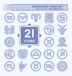 Icon Set Horoscope Related To Education Symbol