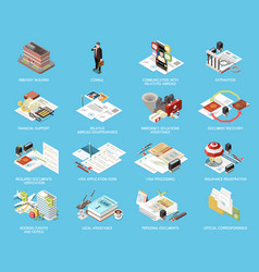 Embassy Services Support Isometric Set