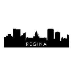 Regina Skyline Silhouette Black City