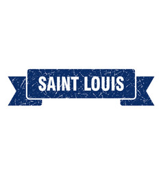 Saint Louis Ribbon Blue Louis Grunge Band