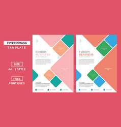 Flyer Design Template For Fashion Business