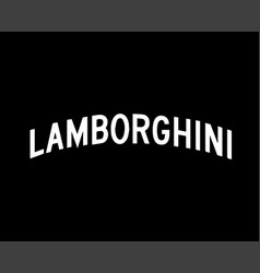 Lamborghini Brand Logo Car Symbol Name White