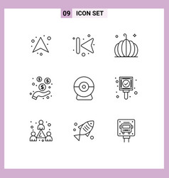 Set 9 Modern Ui Icons Symbols Signs For Webcam