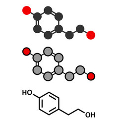 Tyrosol Molecule Antioxidant Found In Olive Oil