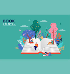 Book Festival Concept Of A Small People Kids