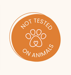 Not Tested On Animals Label