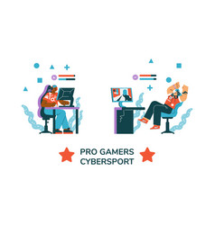 Pro Gamers Cybersport Tournament Banner Or Poster