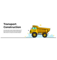 Dump Truck Modern Banner