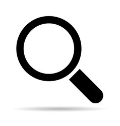 Magnifying Glass Icon Shadow Zoom Find Focus