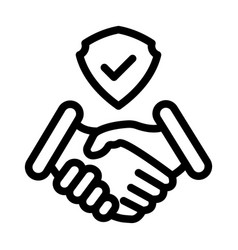 Trust Thick Line Icon For Personal And Commercial