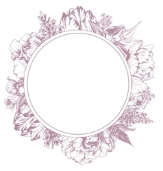 Vintage roses ornament on old page Royalty Free Vector Image