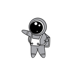 Astronaut Icon Cute Design