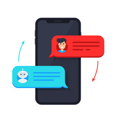 Chatbot Flat Icon Concept