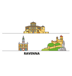 Italy Ravenna Flat Landmarks