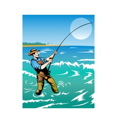 Fisherman Surf Casting