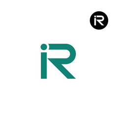 Letter Ir Ri Monogram Logo Design