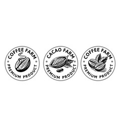 Coffee And Cocoa Round Line Element