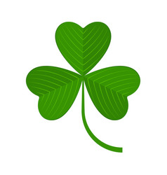 Flat Shamrock Icon Clover Three Leaves Logo