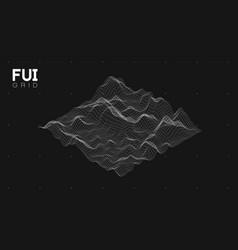 Fui Gui 3d Landscape Scan Grid Abstract