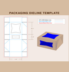 Pie Box Dieline Template File And 3d