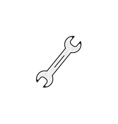 Wrench Line Icon Linear Outline