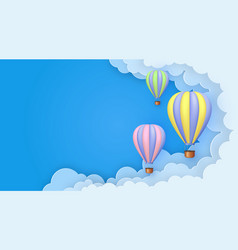 Beautiful 3d Balloons Flying On Blue Sky