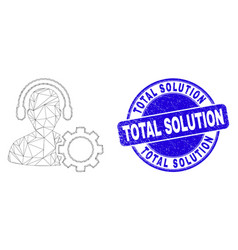 Blue Distress Total Solution Stamp Seal And Web