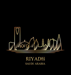 Saudi arabia skyline black and white silhouette Vector Image Saudi arabia skyline black and white silhouette Vector Image