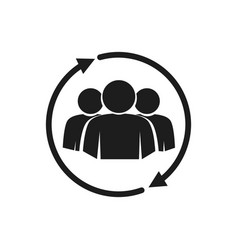 Customer Retention Icon Relationship