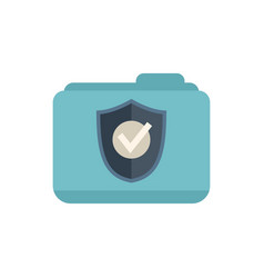 Folder Privacy Icon Flat Data Security