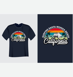 Surfing Santa Monica Beach Summer T Shirt